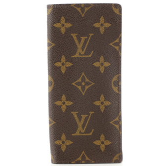 Louis Vuitton Etui Lunettes Simple Glasses Case Monogram Canvas