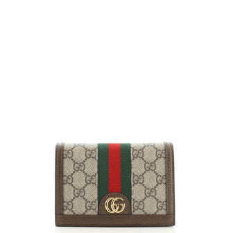 Gucci Flap Playing Double Card Set Case GG Coated Canvas