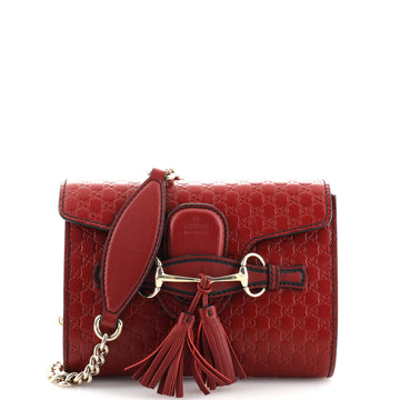 Gucci Emily Chain Flap Bag (Outlet) Microguccissima Leather Mini