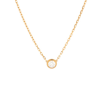 Cartier Diamants Legers Pendant Necklace 18K Yellow Gold with Diamond Large