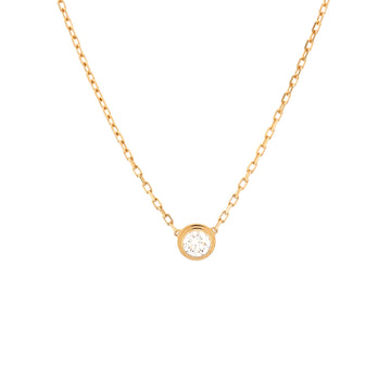 Cartier Diamants Legers Pendant Necklace 18K Yellow Gold with Diamond Large