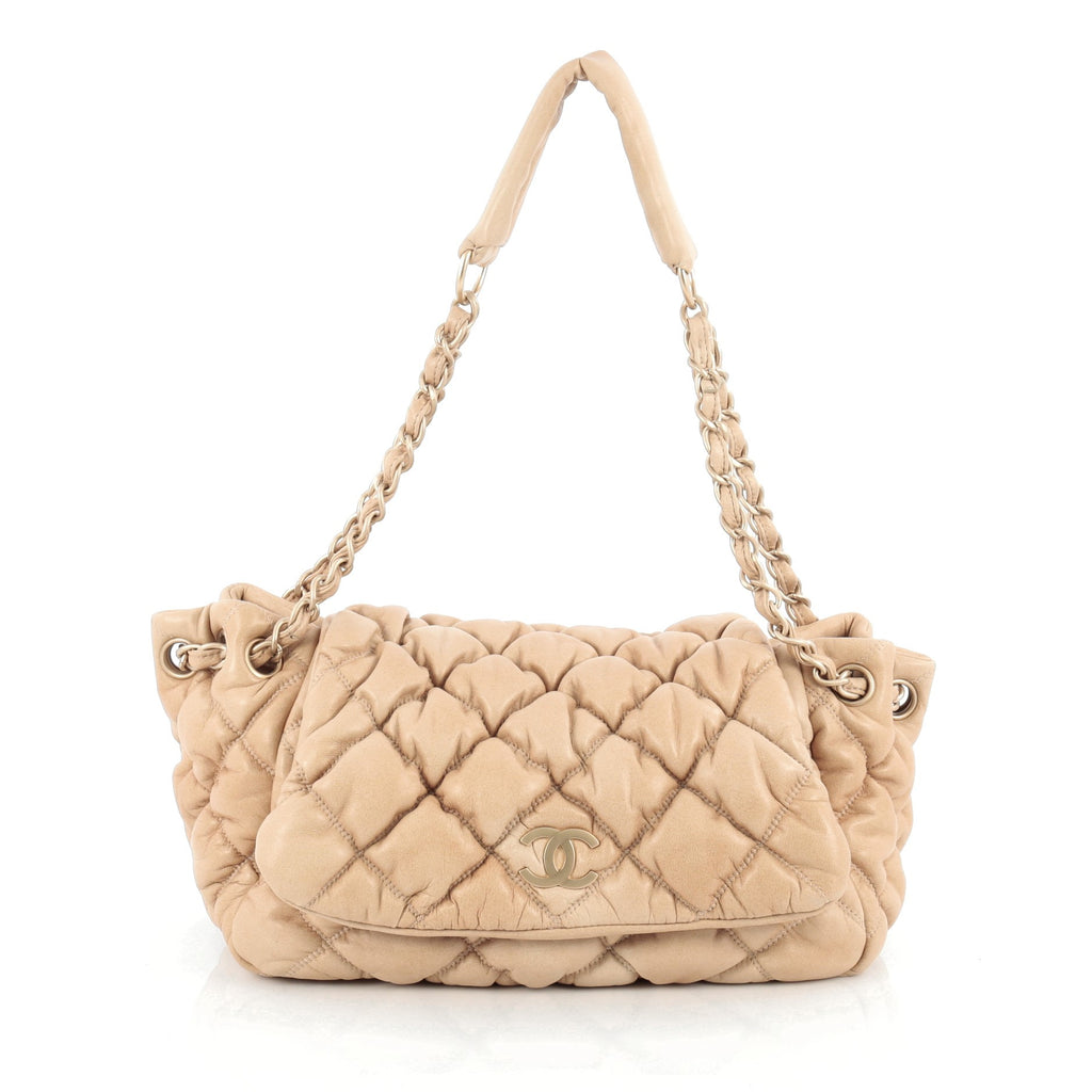 Chanel Bubble Accordion Flap Bag Quilted Lambskin Medium at