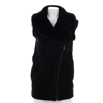 Prada Women's Zip Up Vest Shearling