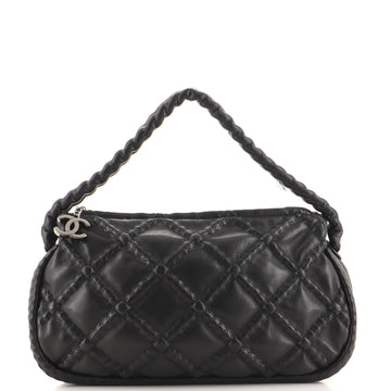 Chanel Hidden Chain Hobo Quilted Lambskin Small