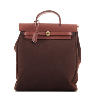 Hermes Herbag A Dos Backpack Toile