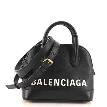 Balenciaga Logo Ville Bag Leather XXS