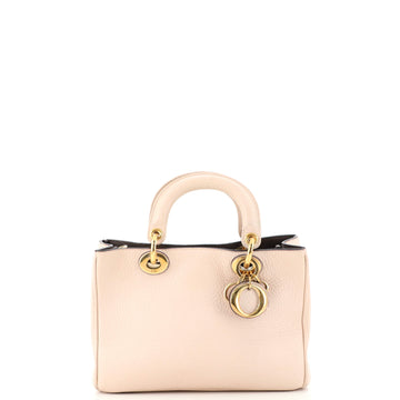 Christian Dior Diorissimo Tote Pebbled Leather Mini