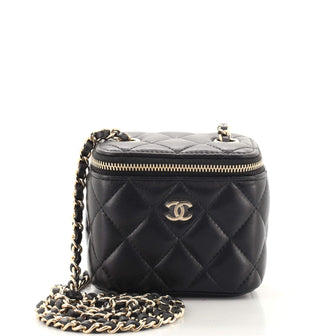Chanel Classic Vanity Case with Chain Quilted Lambskin Mini
