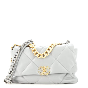 Chanel 19 Flap Bag Quilted Leather Large