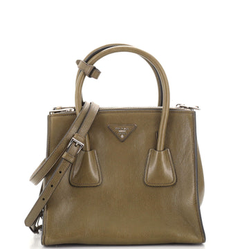 Prada Twin Pocket Tote Glace Calf Small