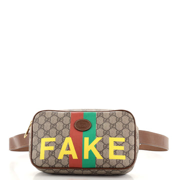 Gucci Fake/Not Zip Belt Bag Printed GG Coated Canvas