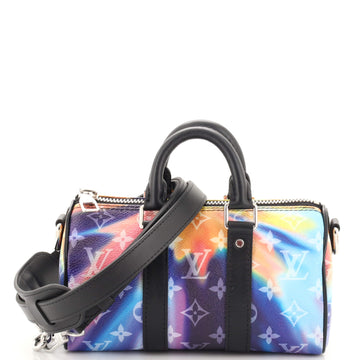 Louis Vuitton Keepall Bandouliere Bag Limited Edition Monogram Sunset Canvas XS