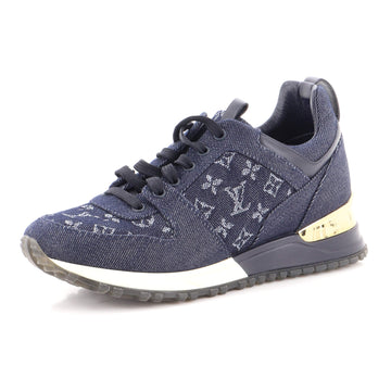 Louis Vuitton Women's Run Away Sneakers Denim and Monogram Denim
