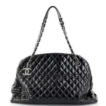 Chanel Just Mademoiselle Bag Quilted Patent Maxi