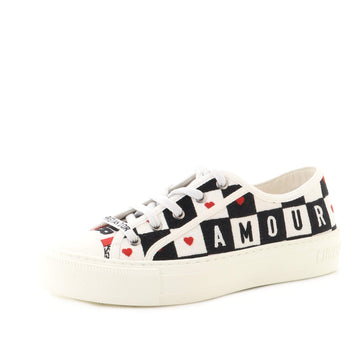 Christian Dior Women's Walk'N'Dior Sneakers Embroidered Canvas