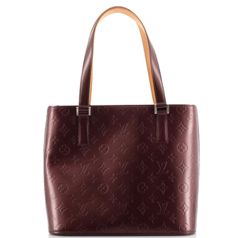 Louis Vuitton Mat Stockton Handbag Monogram Vernis