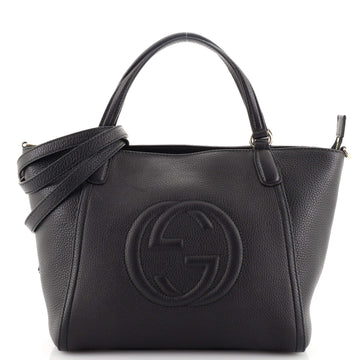 Gucci Soho Convertible Top Handle Bag Leather Small