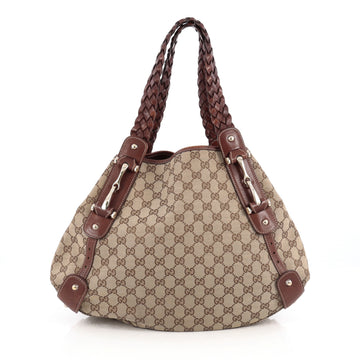 Gucci Pelham Shoulder Bag GG Canvas Medium Brown 1827601