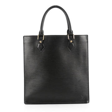 Louis Vuitton Sac Plat Handbag Epi Leather PM Black 1828301