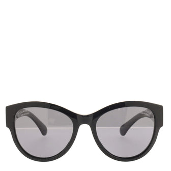 Chanel Pantos Logo Round Sunglasses Acetate