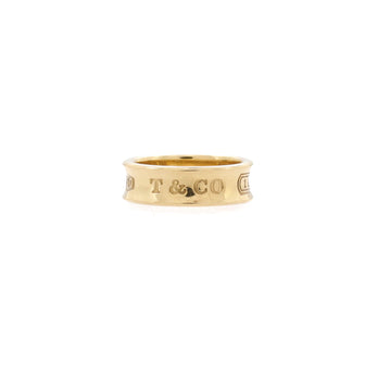 Tiffany & Co. 1837 Band Ring 18K Yellow Gold Medium