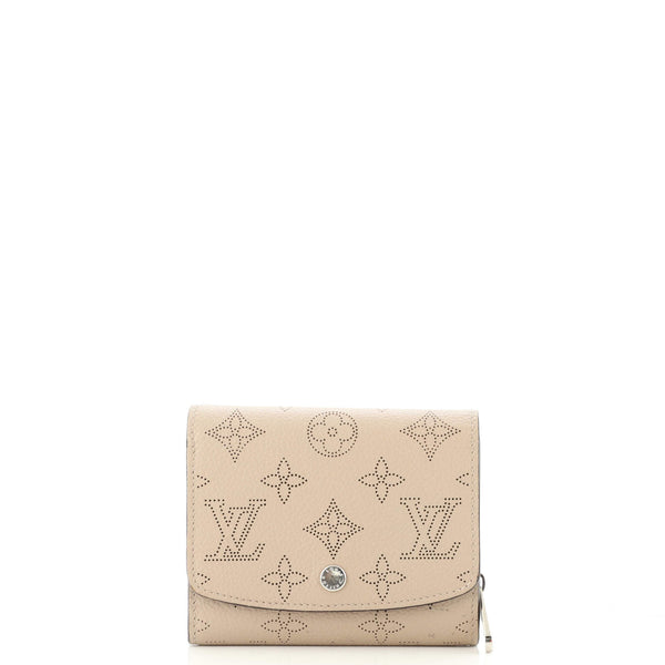 Louis Vuitton Compact Iris Wallet NM Mahina Leather Neutral 1829011