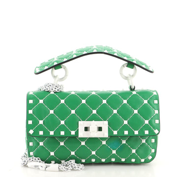 Valentino Garavani Free Rockstud Spike Flap Bag Quilted Leather Small