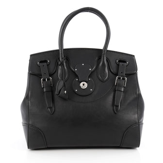 Ralph Lauren Collection Soft Ricky Handbag Leather 33 Black 1829501