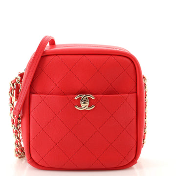 Chanel Casual Trip Camera Case Quilted Lambskin North South