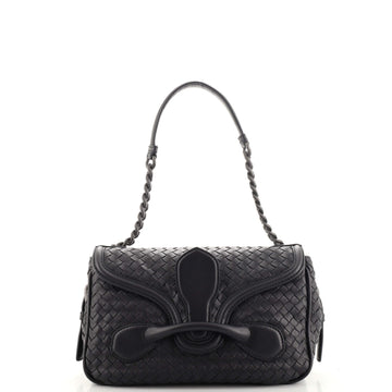 Bottega Veneta Rialto Shoulder Bag Intrecciato Nappa Medium