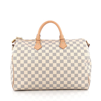 Louis Vuitton Speedy Bandouliere Bag Damier 35 White 1830301