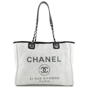 Chanel Deauville Tote Raffia Small