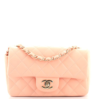 Chanel Classic Single Flap Bag Quilted Lambskin Mini