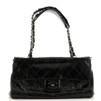 Chanel Ritz Flap Bag Quilted Patent Small