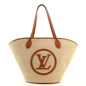 Louis Vuitton Saint Jacques NM Handbag Raffia and Leather