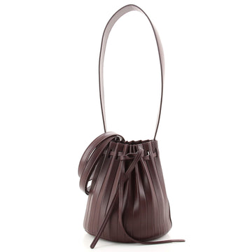 Mansur Gavriel Pleated Bucket Bag Leather Medium