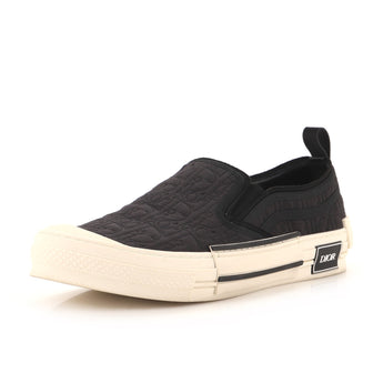 Christian Dior Men's B23 Slip-On Sneakers Oblique Kumo Fabric