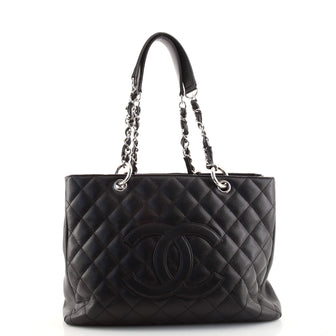 Chanel Grand Shopping Tote Quilted Caviar
