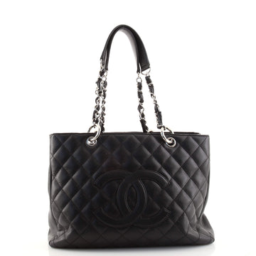 Chanel Grand Shopping Tote Quilted Caviar