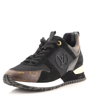 Louis Vuitton Women's Run Away Sneakers Mesh with Monogram Canvas and Suede
