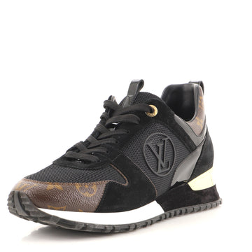 Louis Vuitton Women's Run Away Sneakers Mesh with Monogram Canvas and Suede