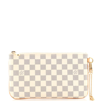 Louis Vuitton Chain Wristlet Pochette Damier