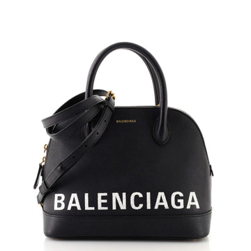Balenciaga Logo Ville Bag Leather Small