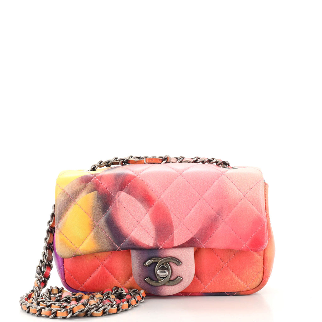 Chanel Flower Power Flap Bag Quilted Lambskin Extra Mini