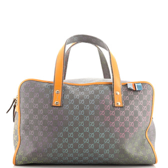 Gucci Web Loop Carry On Duffle Bag Multicolor GG Canvas Medium