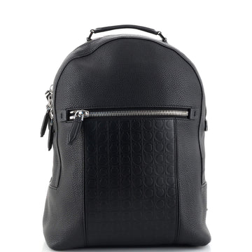 Salvatore Ferragamo Firenze Backpack Embossed Leather Medium