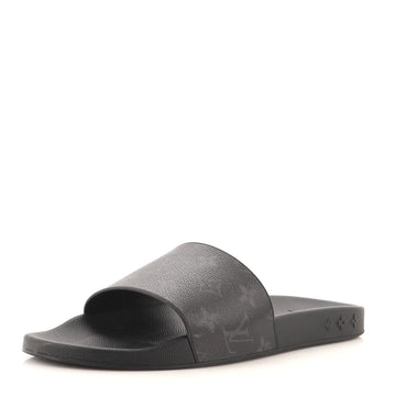 Louis Vuitton Men's Waterfront Mules Monogram Eclipse Rubber