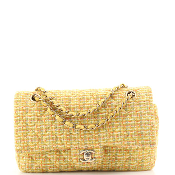 Chanel Classic Double Flap Bag Quilted Tweed Medium