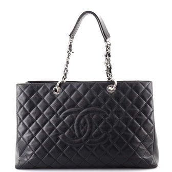 Chanel Grand Shopping Tote Quilted Caviar XL