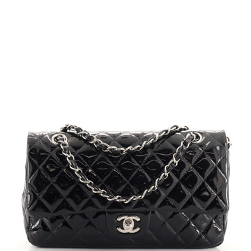 Chanel Classic Double Flap Bag Quilted Patent Medium